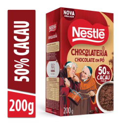 Chocolate em Pó Solúvel 50% Cacau Nestlé Dois Frades 200g