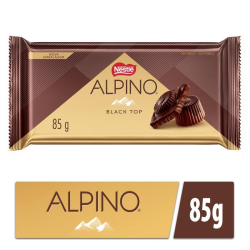 Chocolate em Barra Black Top Alpino 85g