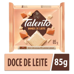 Chocolate Branco com Doce de Leite Talento 85 g