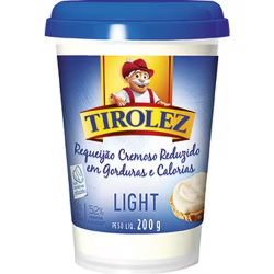 Requeijão Tirolez Cremoso Light Pote 200g