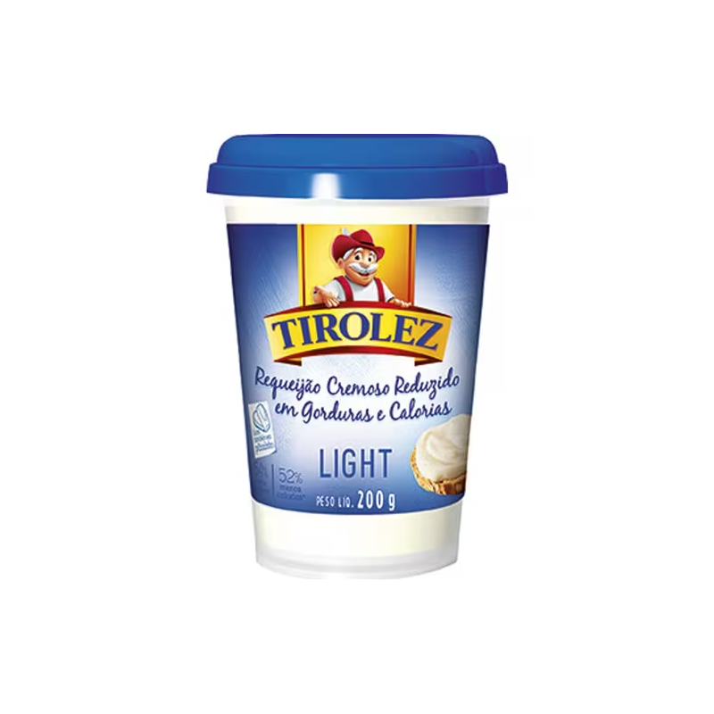 Requeijão Tirolez Cremoso Light Pote 200g