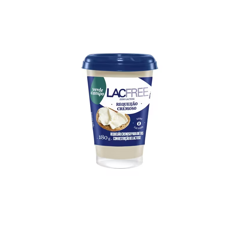 Requeijão Cremoso Zero Lactose Verde Campo Lacfree 180g