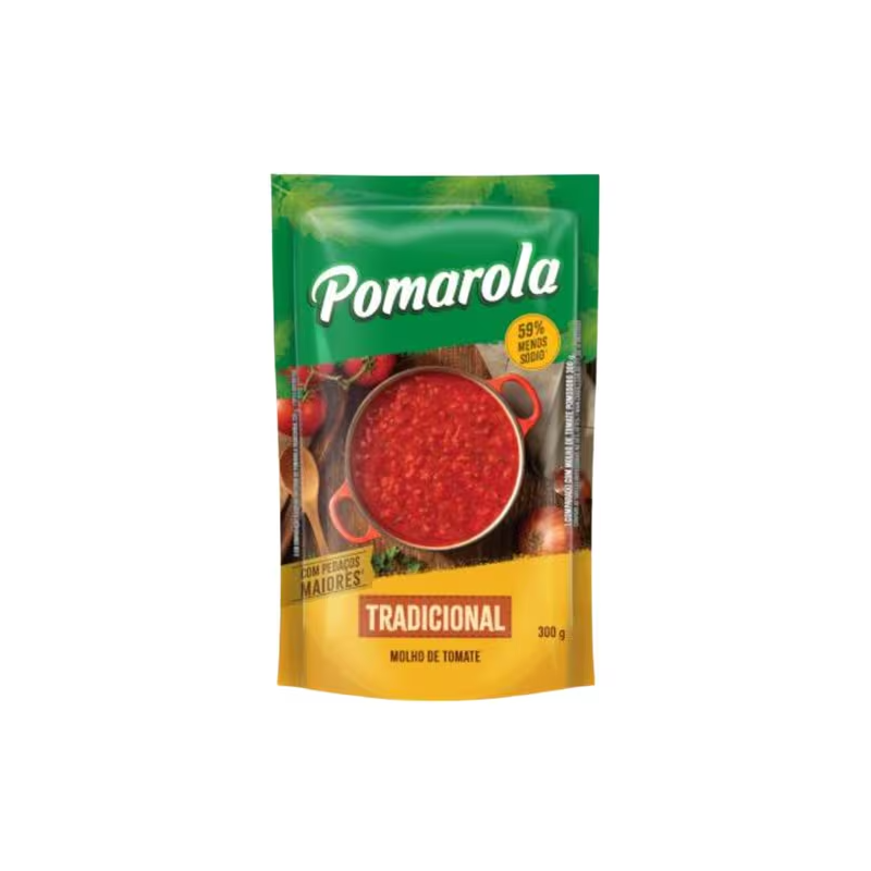 Molho de Tomate Pomarola Sache 300g Tradicional