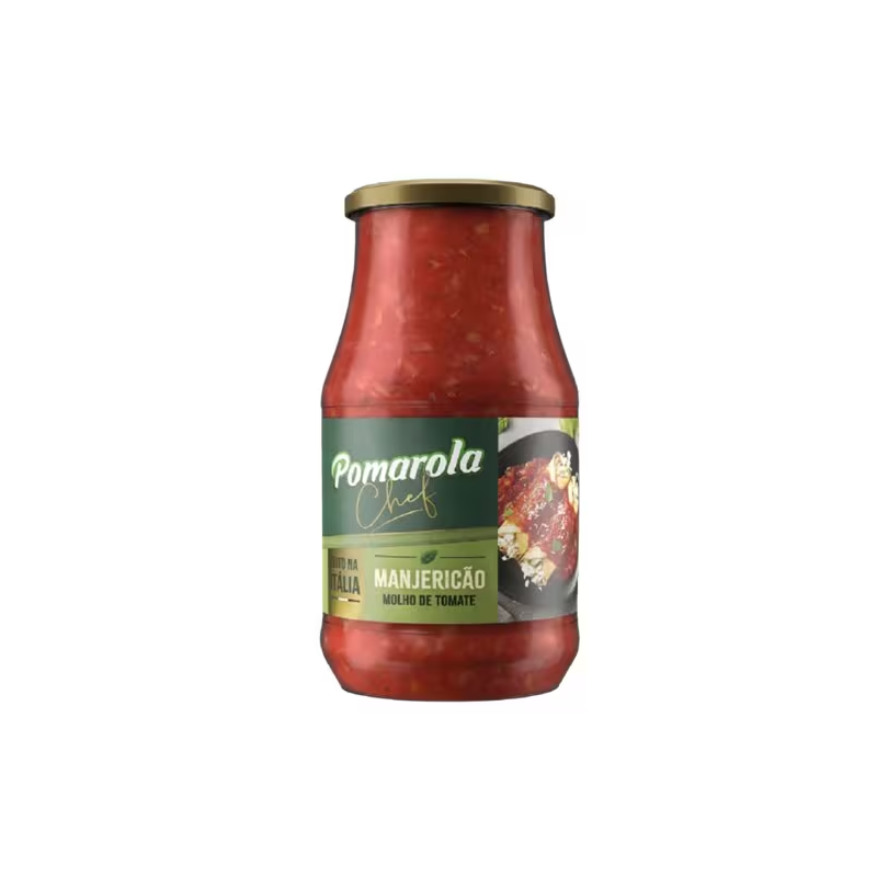 Molho Tomate Pomarola Manjericão Vidro 420g