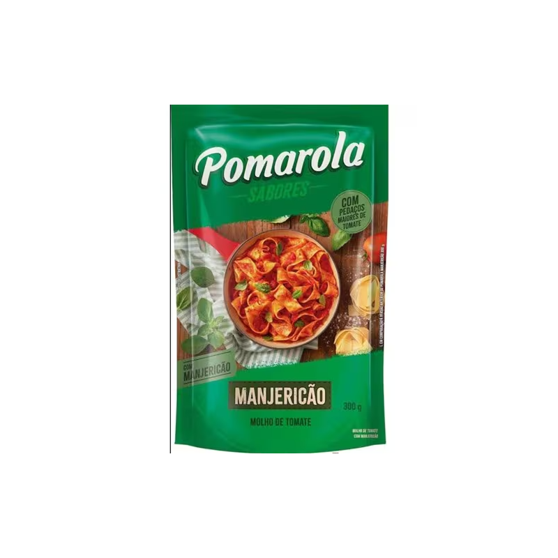 Molho de Tomate Manjericão Pomarola Sabores Sachê 300g