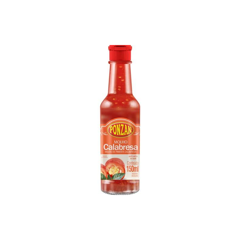 Molho de Pimenta Ponzan Calabresa 150ml