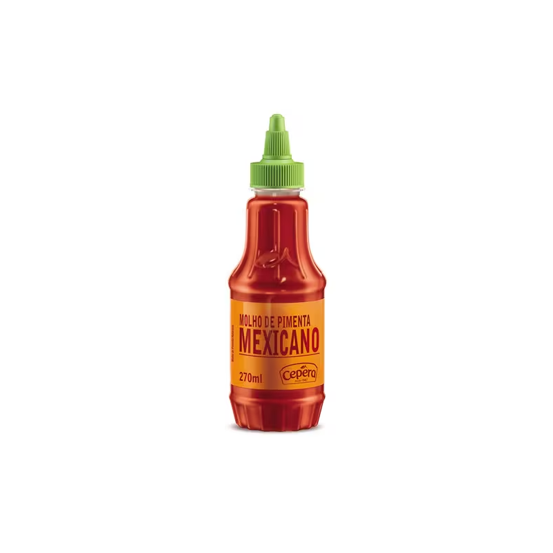 Molho de Pimenta Cepêra Mexicano Embalagem 270ml