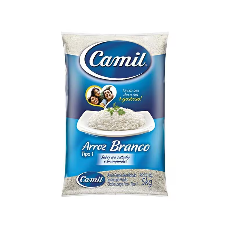 Arroz Branco Tipo 1 Camil 5kg