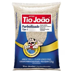 Arroz Parboilizado Tio João Tipo 1 Pacote 5kg