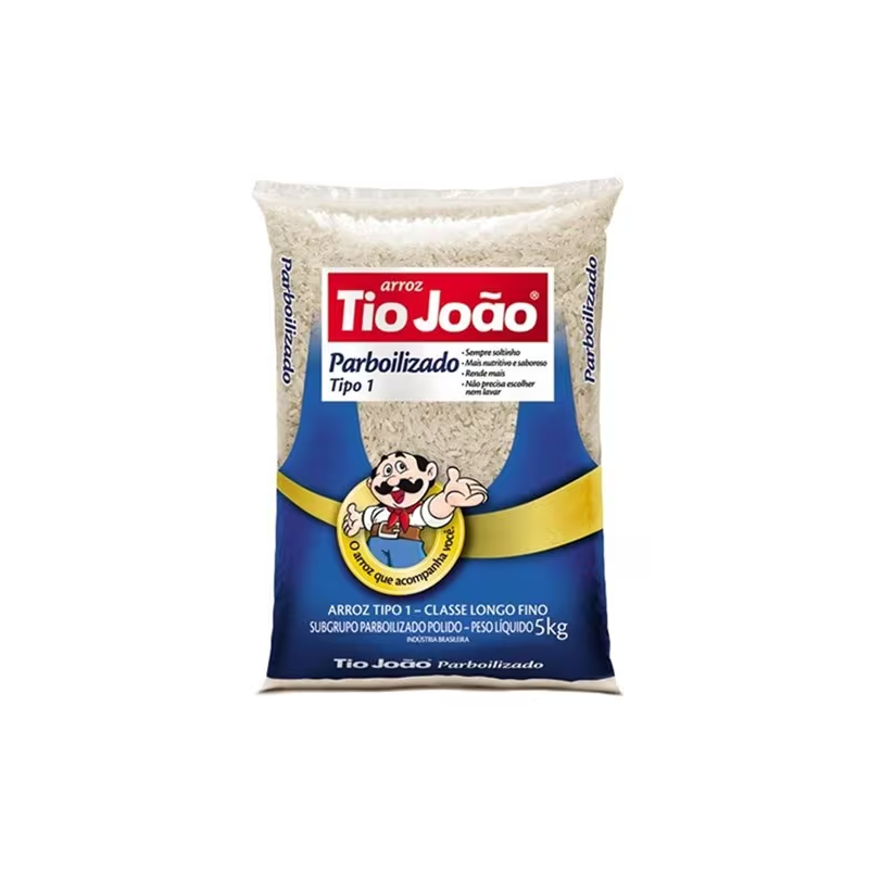 Arroz Parboilizado Tio João Tipo 1 Pacote 5kg