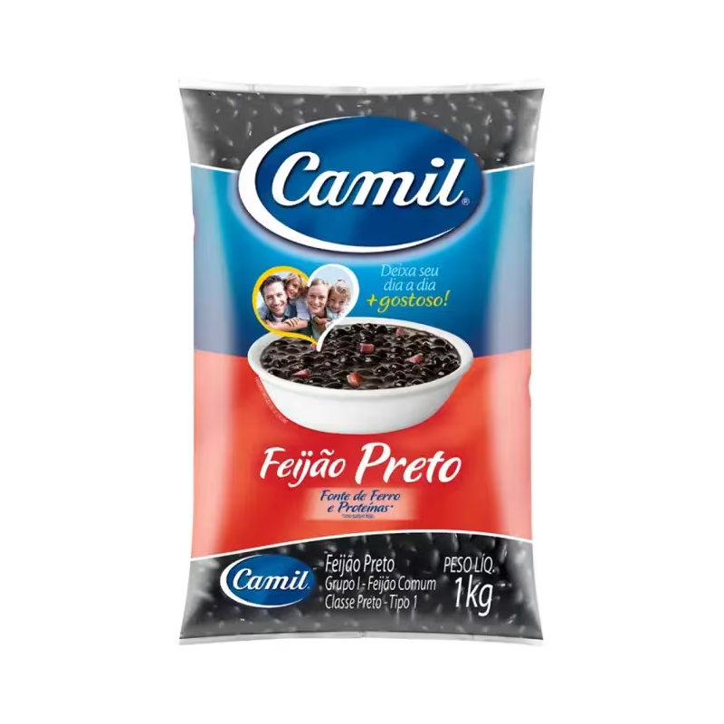 Feijão Preto Tipo 1 Camil 1kg