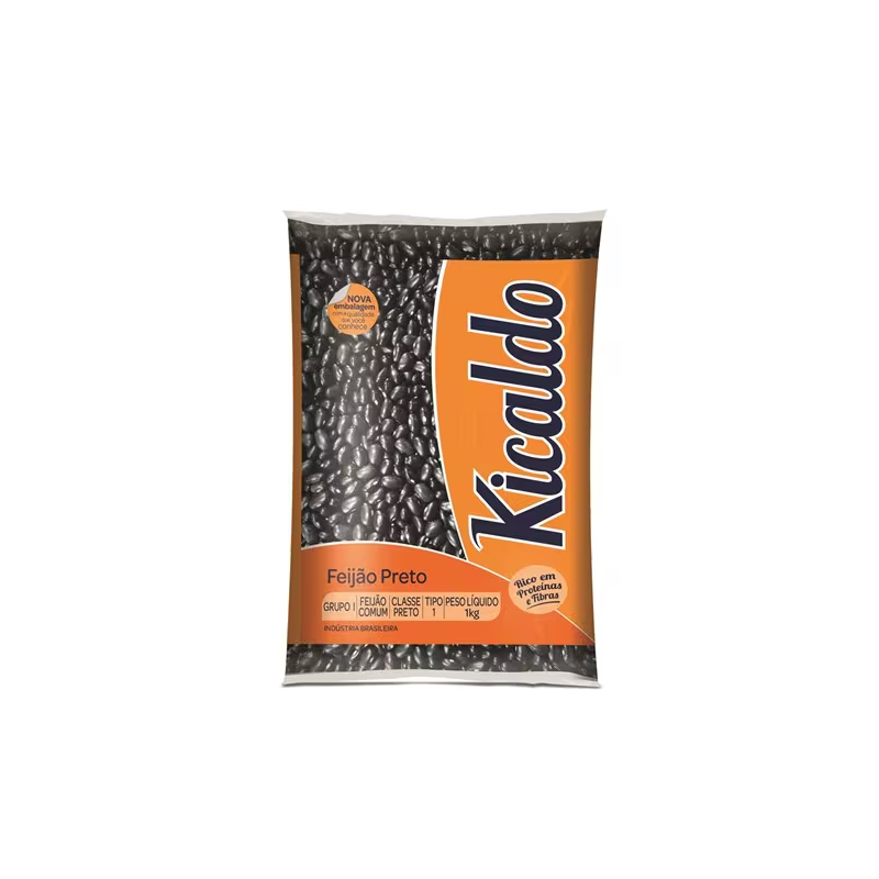 Feijão Preto Tipo 1 Kicaldo 1kg