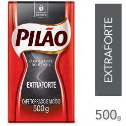 Café Torrado e Moído Extra Forte Vácuo Pilão 500g