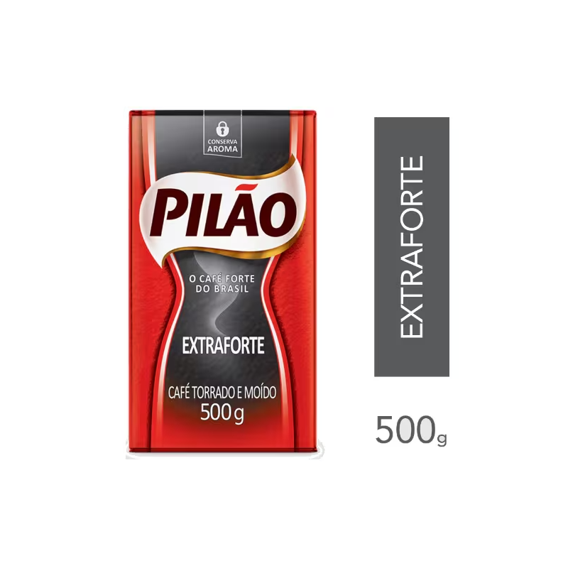 Café Torrado e Moído Extra Forte Vácuo Pilão 500g
