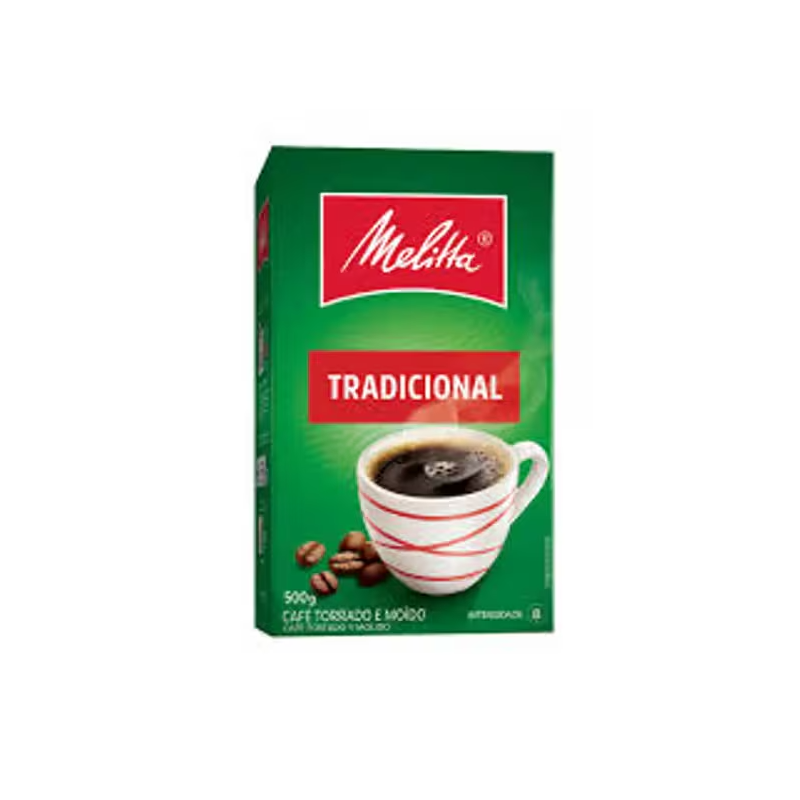 Café Torrado e Moído Tradicional Vácuo Melitta 500g