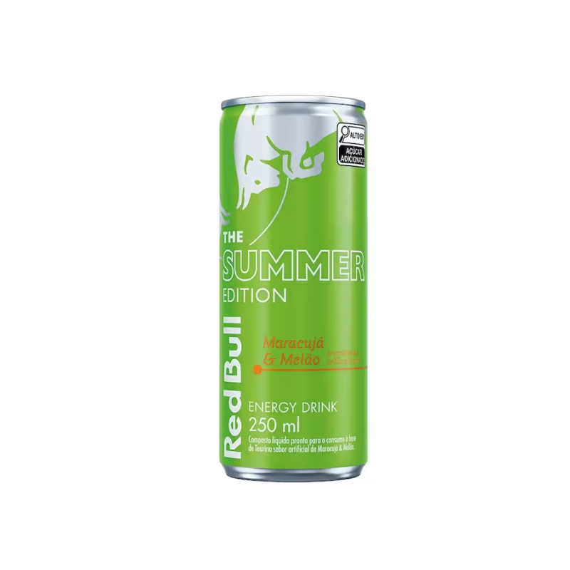 Energético Sabor Maracujá E Melão Summer Edition Red Bull 250ml