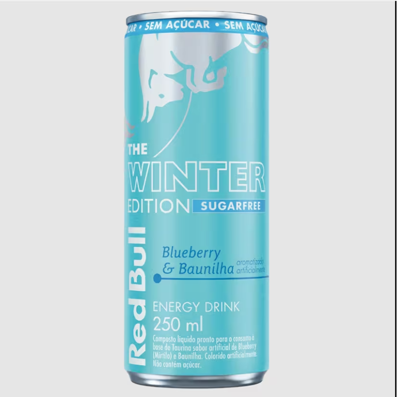 Bebida Energética Sabor Blueberry e Baunilha Sugarfree Red Bull 250ml