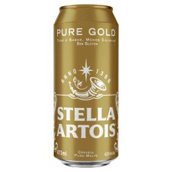 Cerveja Puro Malte Pure Gold Sem Glúten Stella Artois 473ml