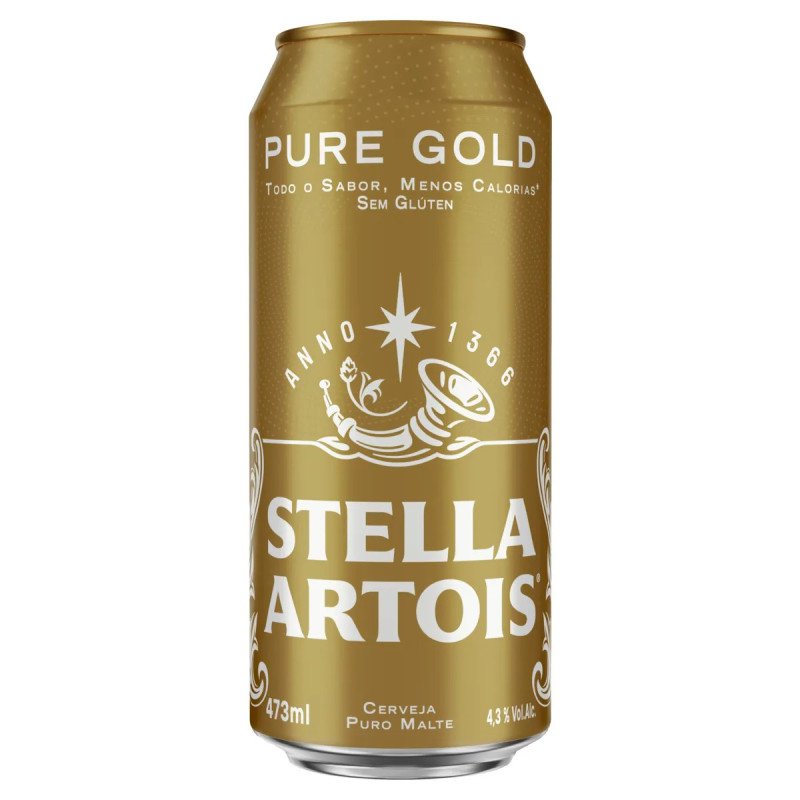 Cerveja Puro Malte Pure Gold Sem Glúten Stella Artois 473ml