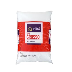 Sal Grosso Qualitá Embalagem 1kg
