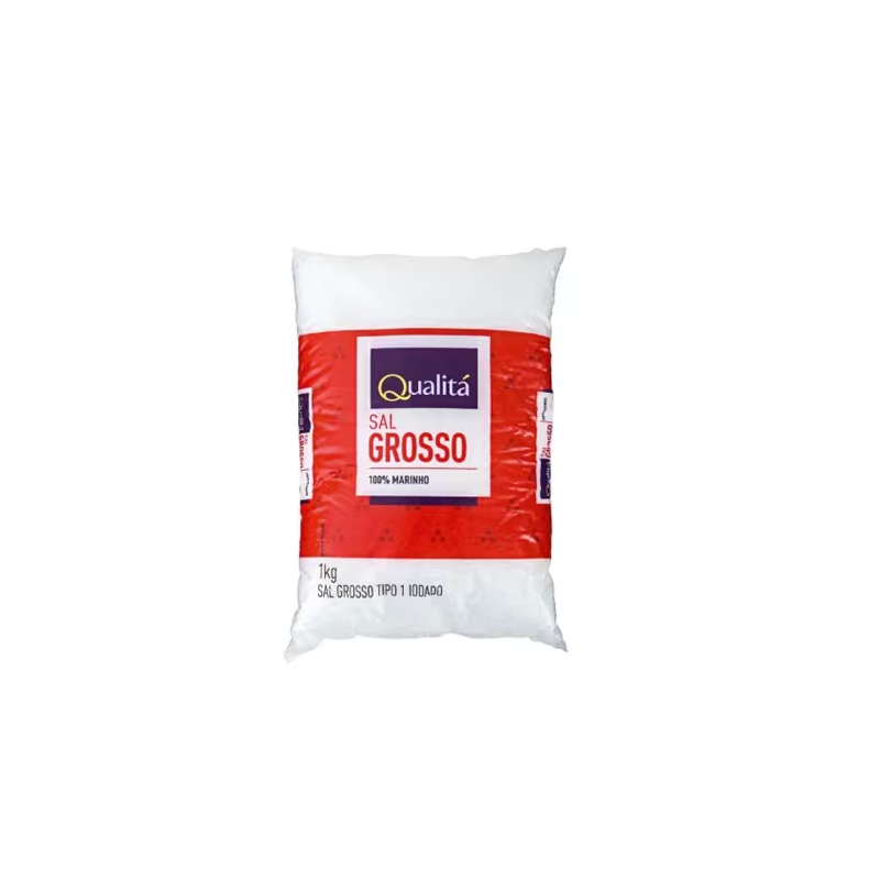 Sal Grosso Qualitá Embalagem 1kg