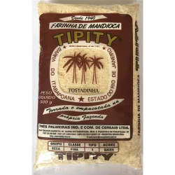 Farinha de Mandioca Tipity Tostadinha Tipo 1 Pacote 500g