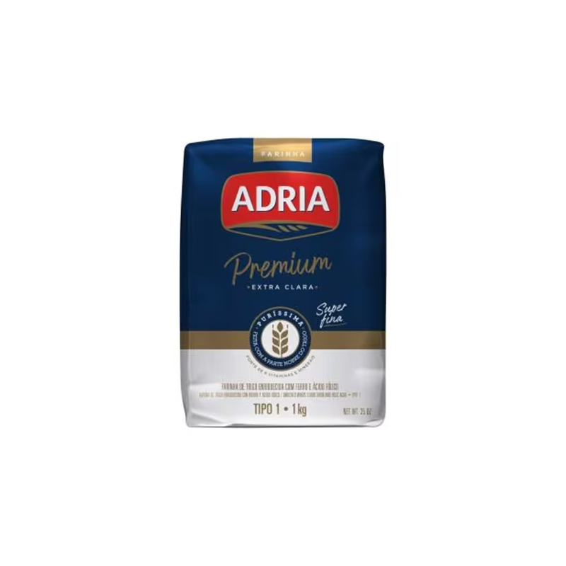 Farinha de Trigo Extra Clara Tipo 1 Premium Adria 1kg