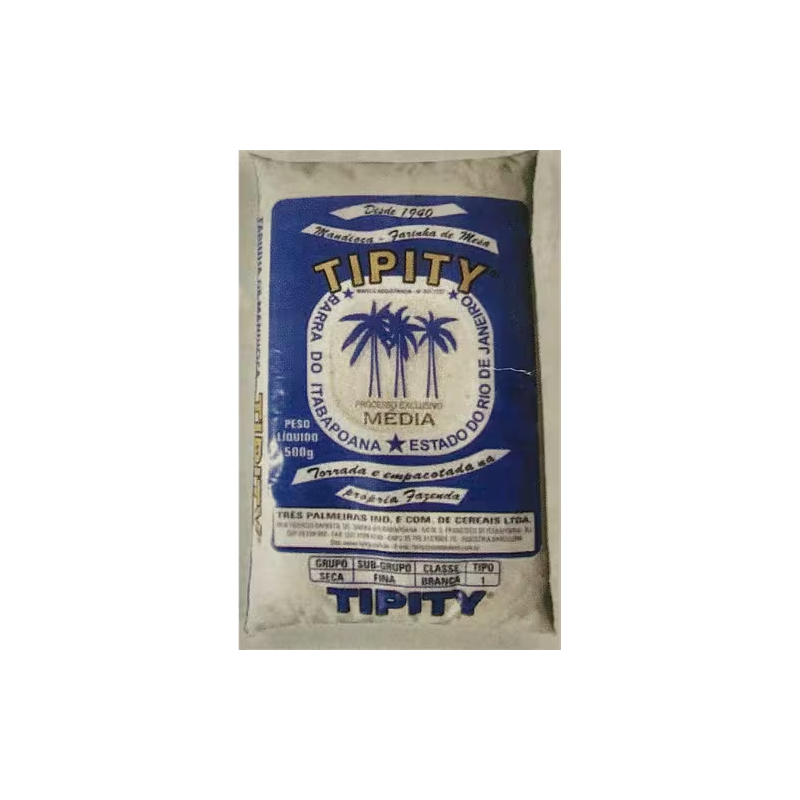 Farinha de Mandioca Tipity Média Tipo 1 Pacote 500g