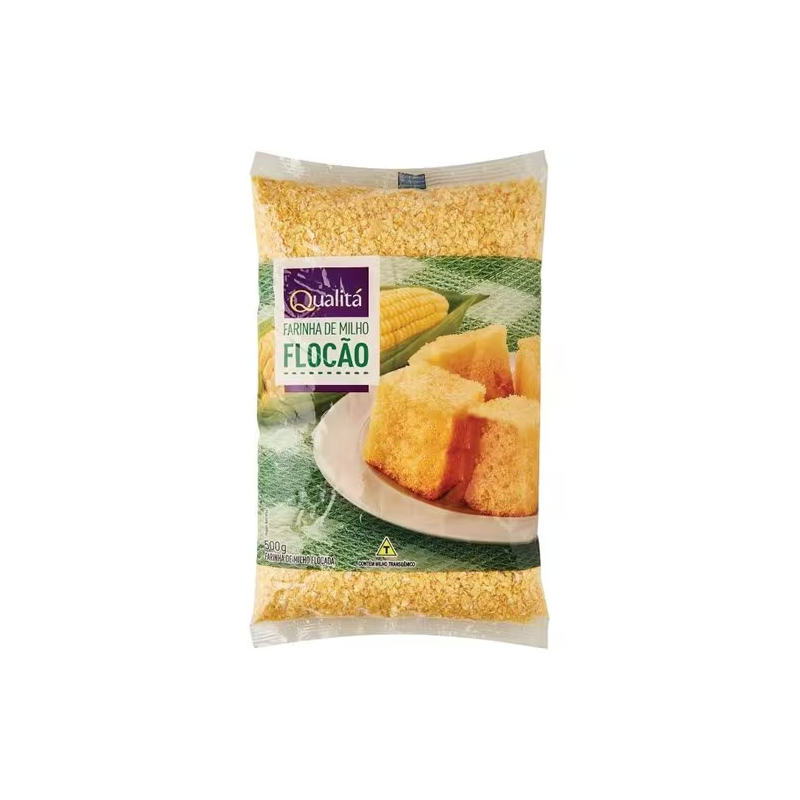 Farinha de Milho Flocão Qualitá Embalagem 500g