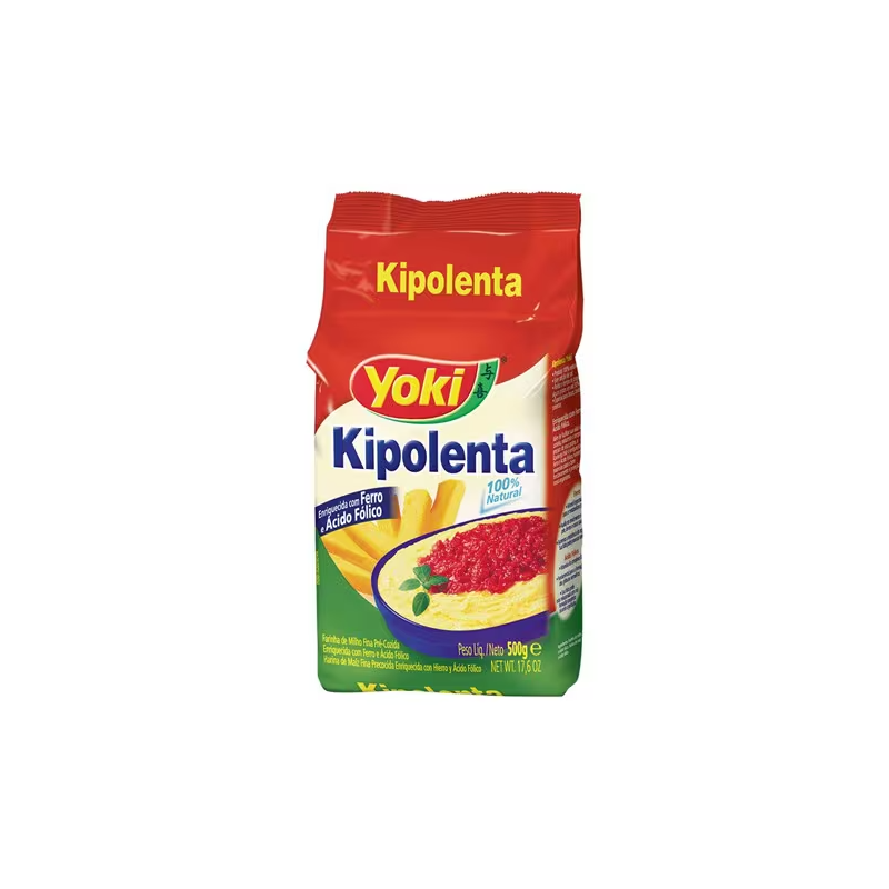 Farinha de Milho Flocos Pré-cozida Yoki Kipolenta Pacote 500g
