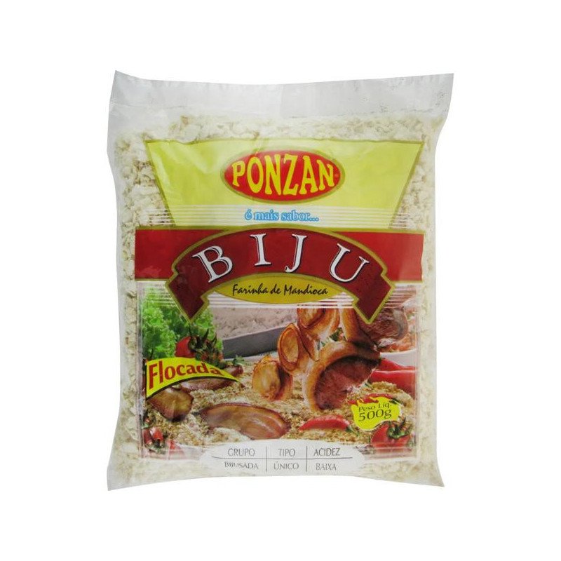 Farinha de Mandioca Biju Ponzan Embalagem 500g