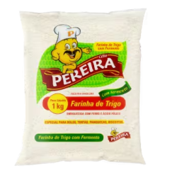 Farinha de Trigo Tipo 1 Com Fermento Célio Pereira 1kg