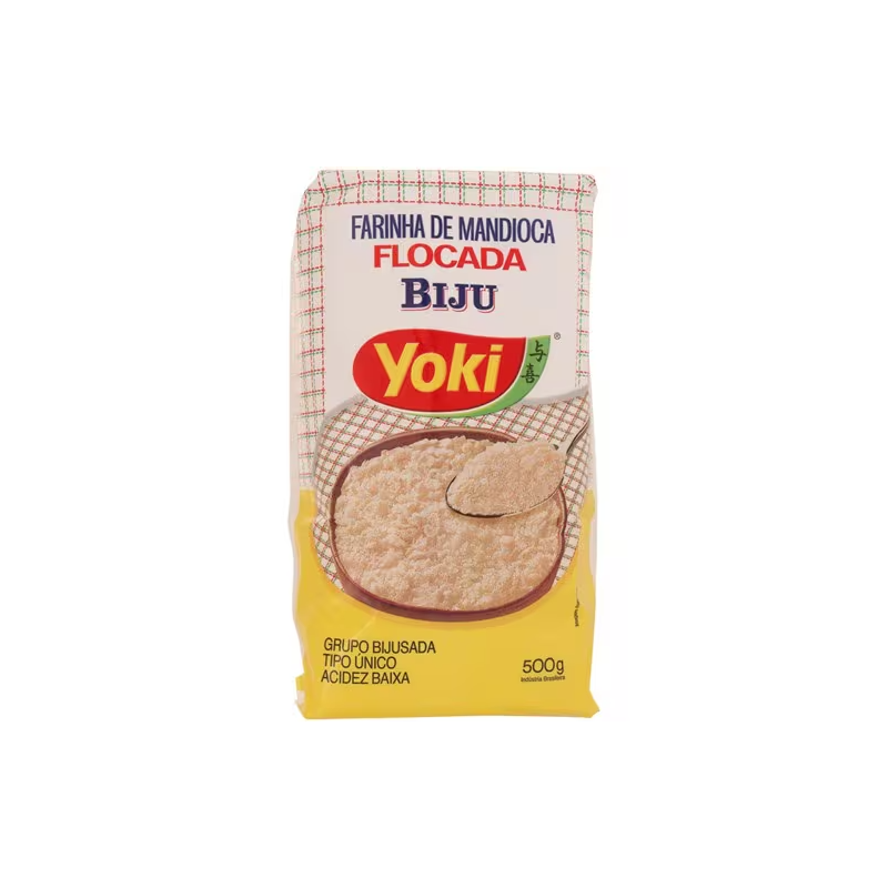 Farinha de Mandioca Tipo Único Flocada Biju Yoki Pacote 500g