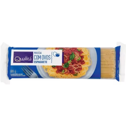 Macarrão Espaguete Qualitá com Ovos Embalagem 500g