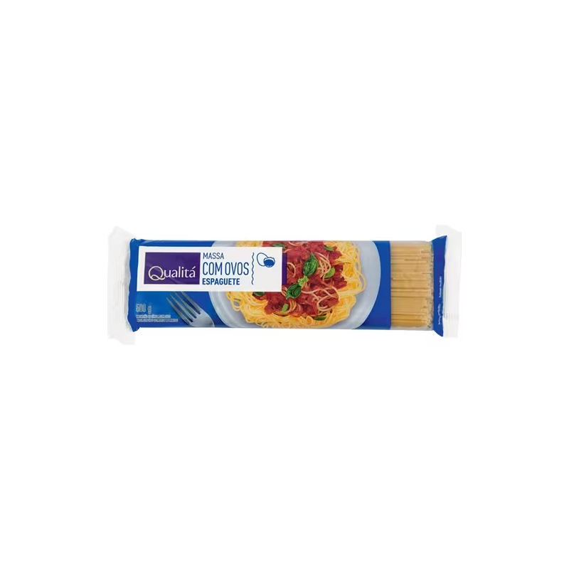 Macarrão Espaguete Qualitá com Ovos Embalagem 500g