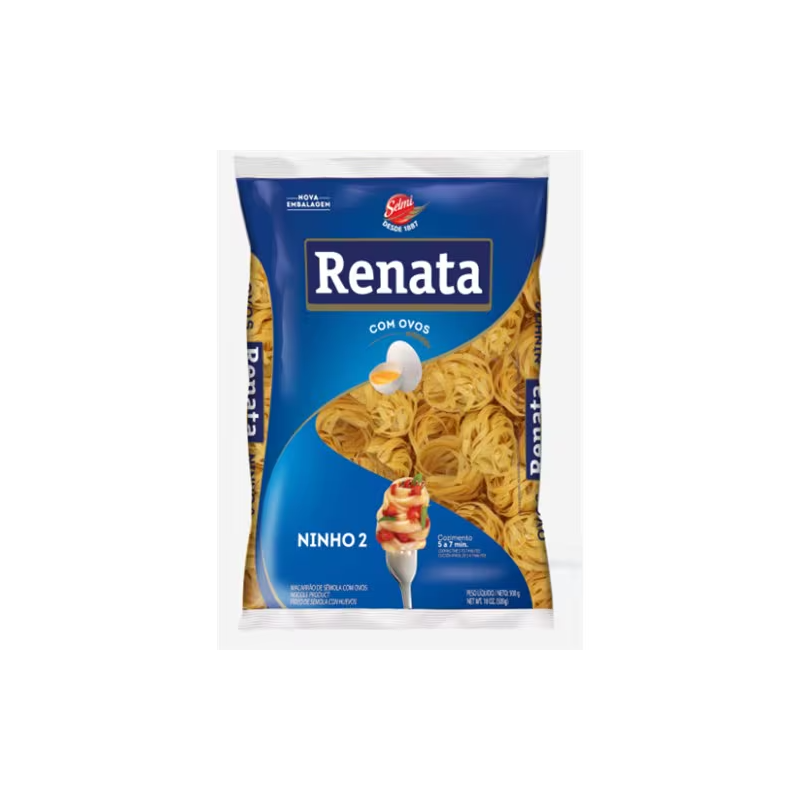 Macarrão com Ovos Ninho 2 Renata Pacote 500g