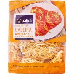 Macarrão Massa Tipo Caseira Ninho Número 2 Qualitá 500g