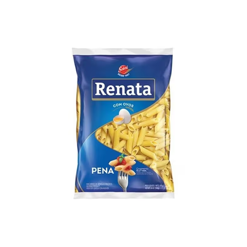 Macarrão Pena com Ovos Renata Pacote 500g