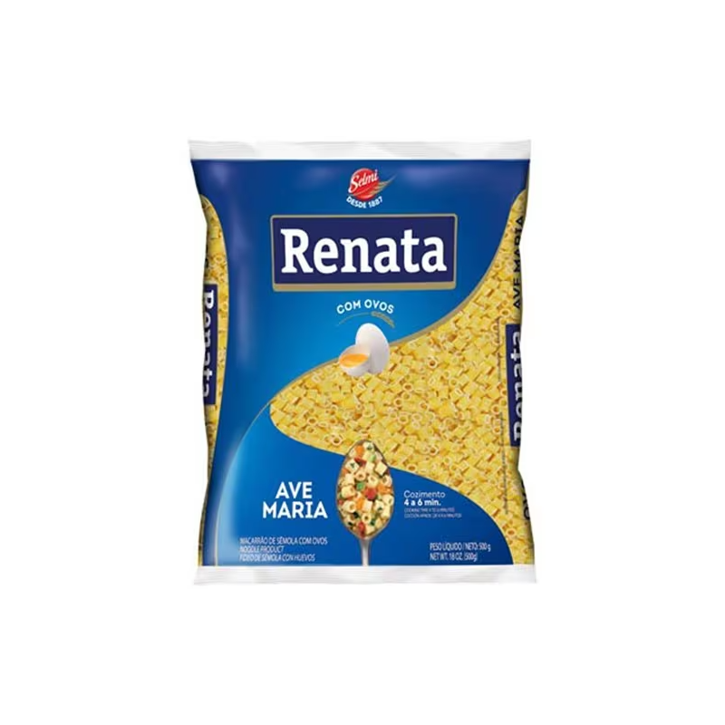Macarrão com Ovos Renata Ave Maria Pacote 500g