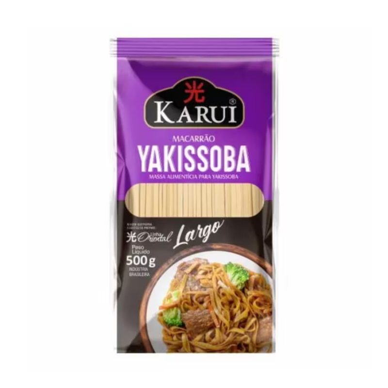 Macarrão para Yakissoba Karui Largo Embalagem 500g