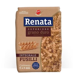 Macarrão Integral Renata Superiore Grano Duro Fusilli 500g