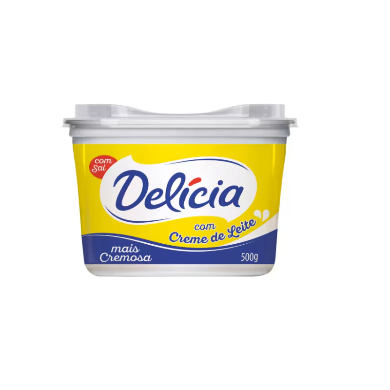 Margarina Com Sal E Creme de Leite Delicia 500g