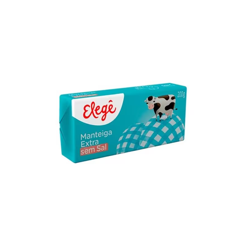 Manteiga Elegê Tablete sem Sal 200g