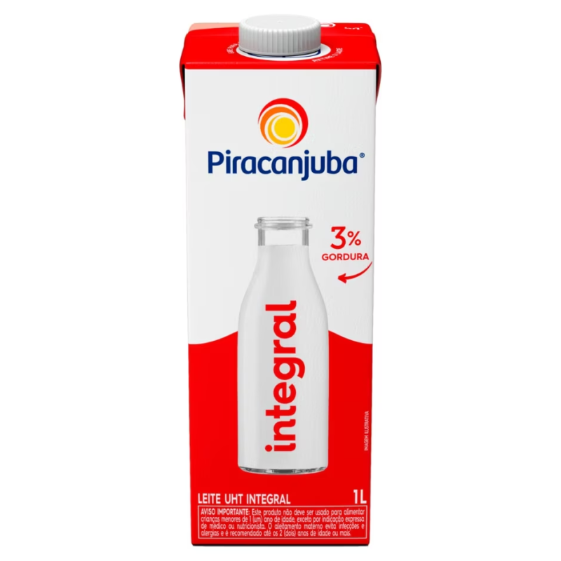 Leite Integral Uht Piracanjuba 1l
