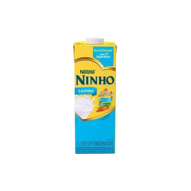 Leite Uht Semidesnatado Levinho Forti+ Ninho Caixa 1l