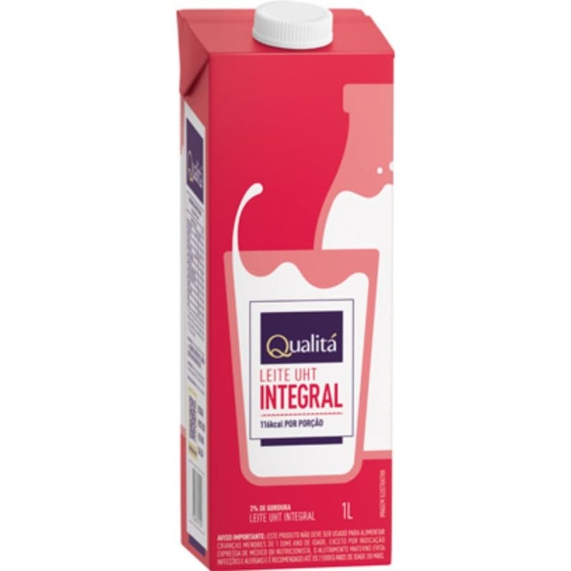 Leite Longa Vida Qualitá Integral Caixa 1l