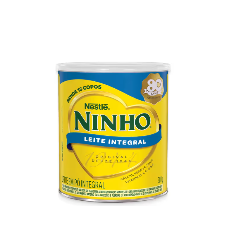Leite Em Pó Integral 10% Ninho 380g