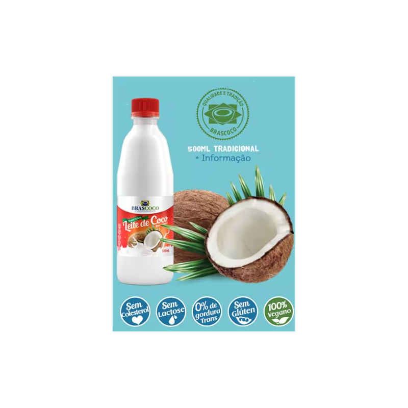 Leite Coco Brascoco 500ml