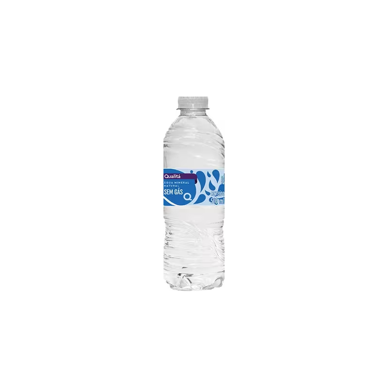 Agua Mineral Natural Sem Gas Qualita Garrafa 510ml