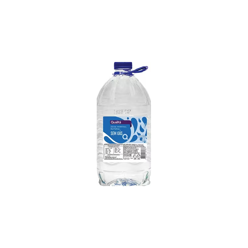 Agua Mineral Natural Sem Gas Qualita Galao 5l